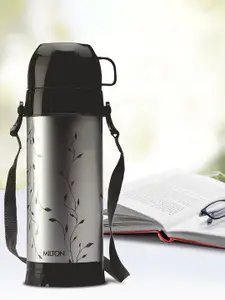 Milton Eiffel 1000 Black Printed Thermosteel Hot Or Cold Flask Water Bottle 910 ml