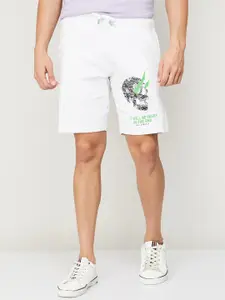SmileyWorld Men Printed Slim Fit Sports Shorts