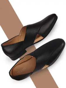 FAUSTO Men Leather Formal Slip-On Shoes