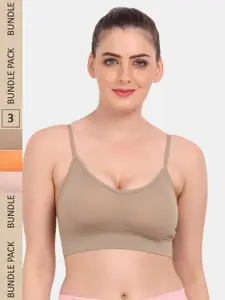 Amour Secret Pack of 3 Lightly Padded Non Wired Bra