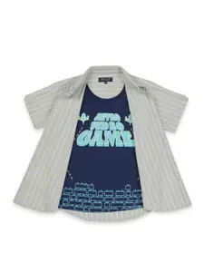 Gini and Jony Boys Horizontal Striped Casual Shirt