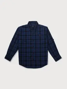 Gini and Jony Boys Tartan Checked Cotton Casual Shirt