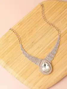 SOHI Women Silver-Plated Necklace