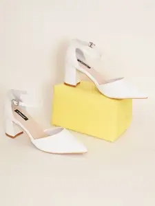 Sherrif Shoes Block Heels with Buckles