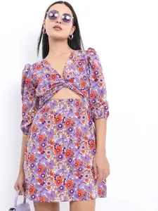 KETCH Floral A-Line Mini Dress