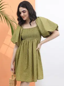 Tokyo Talkies Smocked Floral Dress