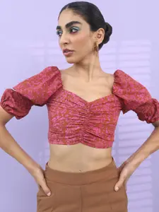 Tokyo Talkies Floral Print Crop Top