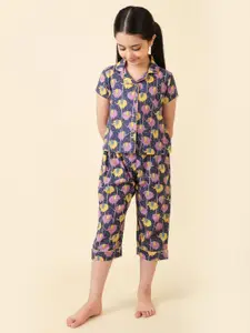 Fabindia Girls Printed Pure Cotton Top with Pyjamas