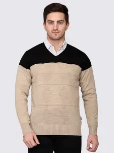 GODFREY Men Colourblocked Pullover