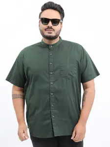 HIGHLANDER Men Plus Size Cotton Slim Fit Casual Shirt