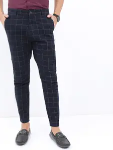 HIGHLANDER Men  Checked Slim Fit Trousers