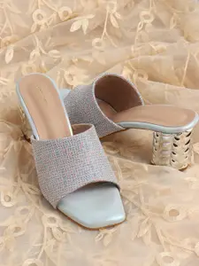 ICONICS Women Textured Block Heels