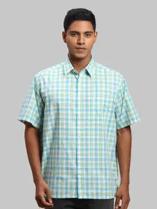 ColorPlus Men Cotton Checked Casual Shirt
