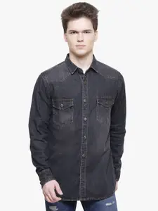 Southbay Men Smart Slim Fit Faded Cotton Casual Shirt