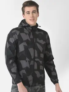Crimsoune Club Men Camouflage Bomber Hooded Jacket