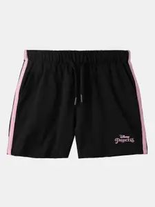 The Souled Store Girls Typography Printed Pure Cotton Disney Princess Shorts