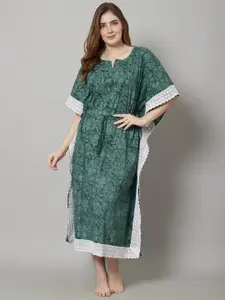 Shararat Printed Pure Cotton Maxi Nightdress