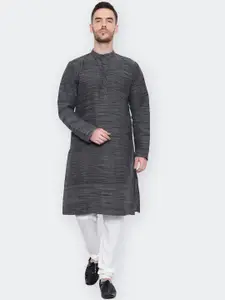 Latest Chikan Garments Men Woven Design Kurta