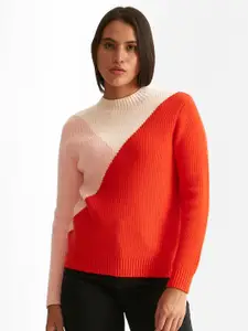 COVER STORY Women Colourblocked Pullover