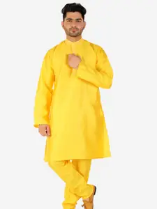 Pro-Ethic STYLE DEVELOPER Men Pure Silk Kurta with Pyjamas
