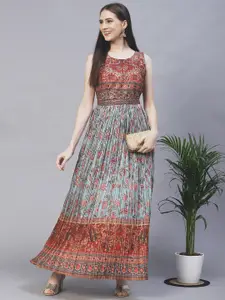 FASHOR Ethnic Motifs Printed Maxi Dress