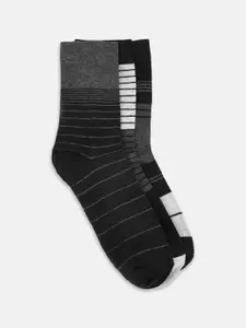 BYFORD by Pantaloons Men Pack Of 3 Patterned Calf Length Socks