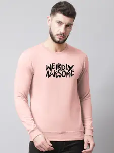 Friskers Men Typography Printed Pullover Sweatshirt