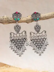 Crunchy Fashion Silver-Plated Classic Drop Earrings