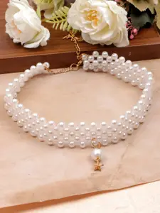 Crunchy Fashion Gold-Plated Choker Necklace