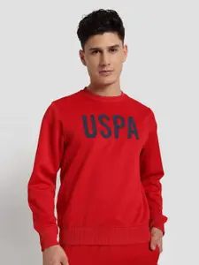 U.S. Polo Assn. Men Printed Durable Athletic Pullover Sweatshirt