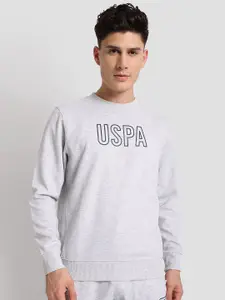 U.S. Polo Assn. Printed Round Neck Outline Logo Active Pullover Sweatshirt