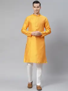 Luxrio Men Embroidered Thread Work Kurta with Pyjamas