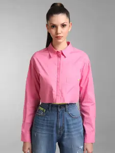 KZ07 By Kazo Women Pink Casual Shirt