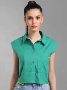 KZ07 By Kazo Women Green Casual Shirt