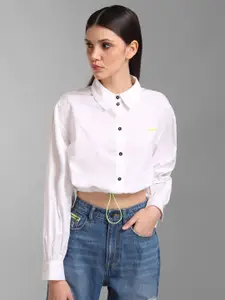 KZ07 By Kazo Women White Casual Shirt