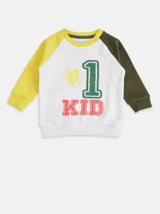 Pantaloons Baby Boys Colourblocked Cotton Sweatshirt