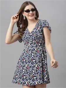 Strong And Brave Women Odour Free Multicoloured Floral Midi Dress