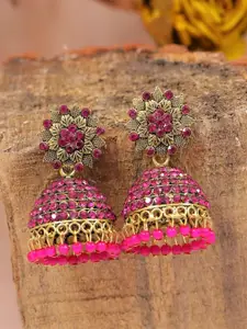Crunchy Fashion Floral Jhumkas Earrings