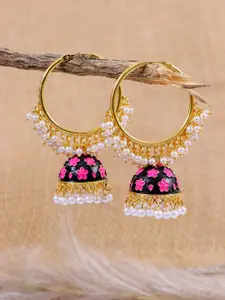 Crunchy Fashion Classic Jhumkas Earrings