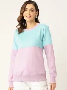 BRINNS Women Colourblocked Fleece Sweatshirt
