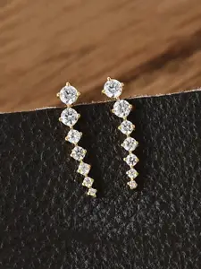 Unwind by Yellow Chimes Gold Plated Contemporary Studs Earrings