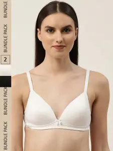 DressBerry Lightly Padded Full Coverage Non Wired Bra