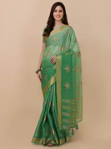 Mitera Floral Printed Pure Silk Saree