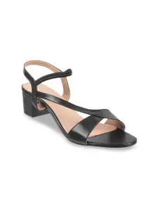 Metro Open Toe Block Heels