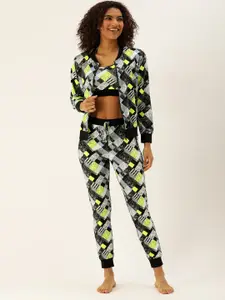 Clt.s Clt s Women Printed Night Suit With Bra