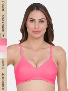 Amour Secret Pack Of 3 Non Padded Non Wired Everyday Bra