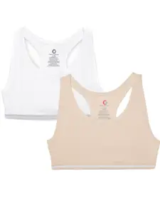 Charm n Cherish Pack of 2 Non-Wired All Day Comfort Sports Bra