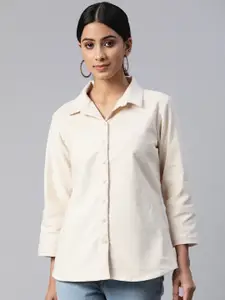 Ayaany Women Solid Regular Fit Casual Shirt