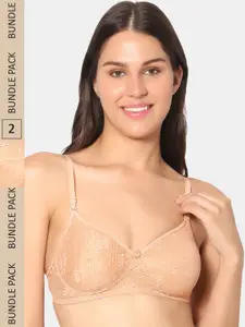 Sonari Pack of 2 Non-Wired All Day Comfort Lightly Padded Bra