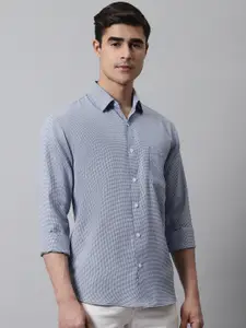 JAINISH Men Cotton Classic Micro Checks Checked Casual Shirt